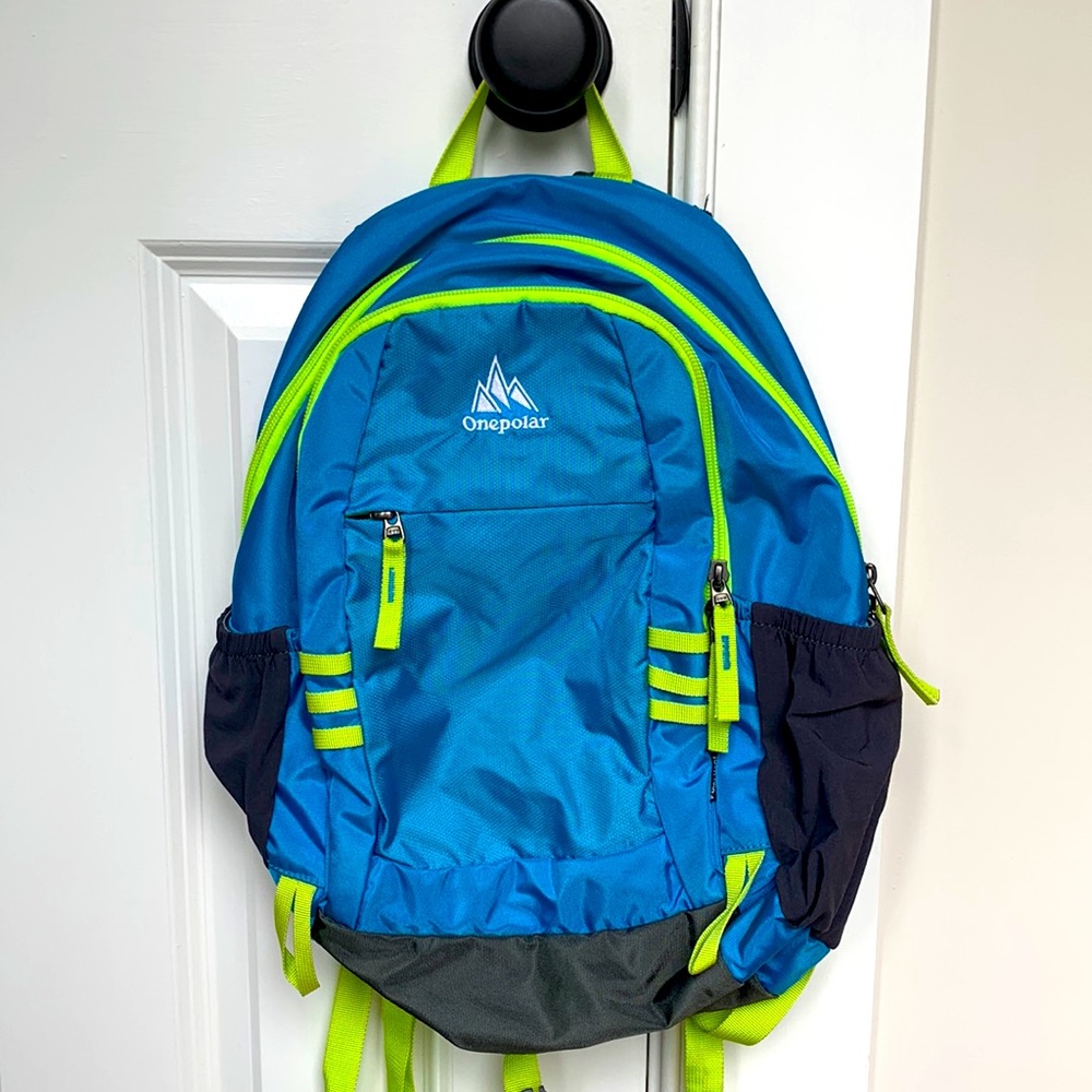 Kids Blue & Lime Backpack